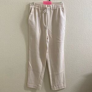 Zara Cream Business Casual Brunch Pants‎ Drawstring